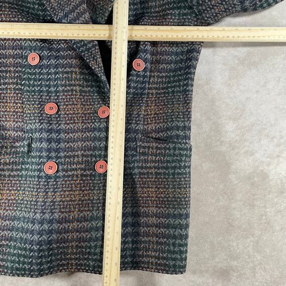 80’s Christian Dior Separates Multicolor Multipattern Button Down Wool Blazer - Picture 8 of 10